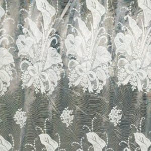 CORTINA JACQUARD 2.20 CON CENEFA BLANCO COD:2911