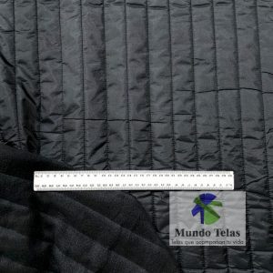 CAPITONEADO CON POLAR RAYAS CHICO NEGRO COD:121