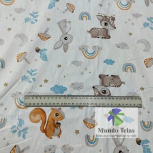 Ideal para vestimenta infantil, rebosos. También para sabanas, manualidades. 100% Algodón Ancho 1.60 MTS.