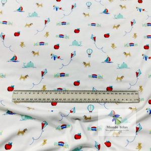 Ideal para piyamas, camisetas, ropa de bebé, baberos, bandanas. Ancho 1.50 MTS.