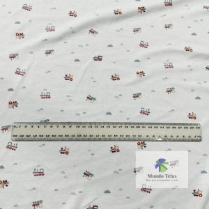 Ideal para piyamas, camisetas, ropa de bebé, baberos, bandanas. Ancho 1.50 MTS.