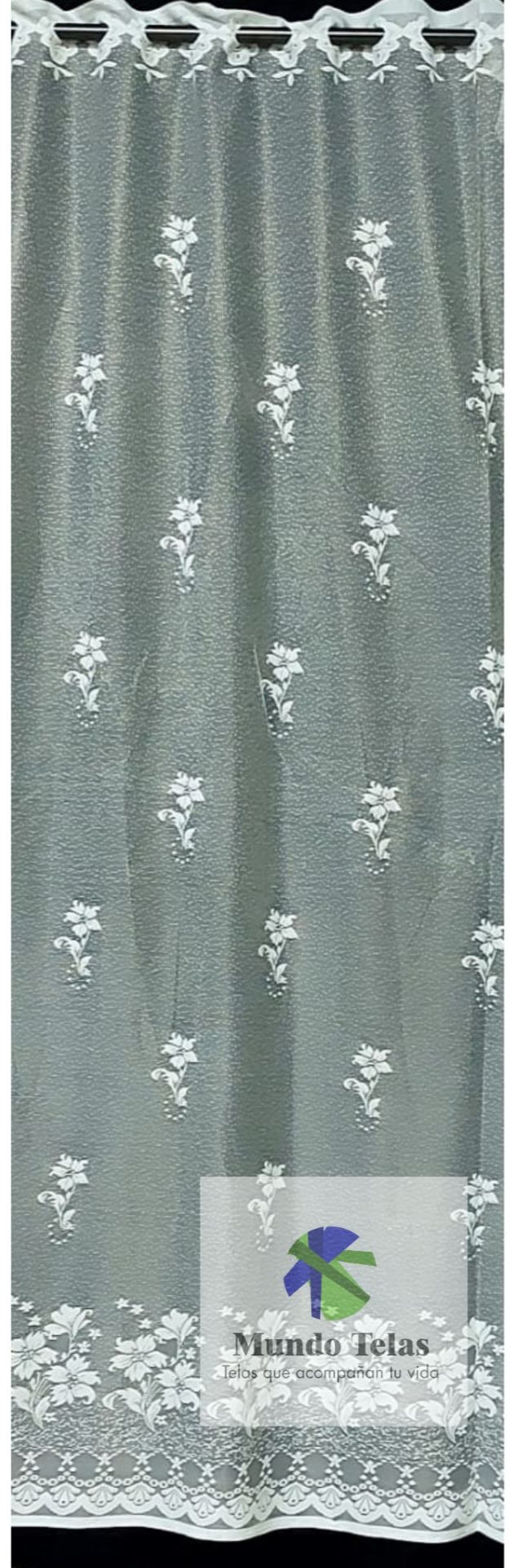 CORTINA JACQUARD 2.20 CON OJAL 2-4 MANTECA COD:1630