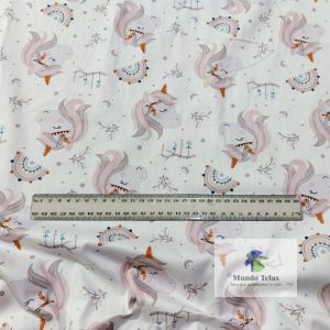 Ideal para vestimenta infantil, rebosos. También para sabanas, manualidades. 100% Algodón Ancho 1.60 MTS.