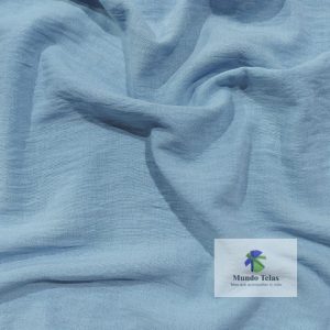 LINO POLYESTER LISO CELESTE COD:5266