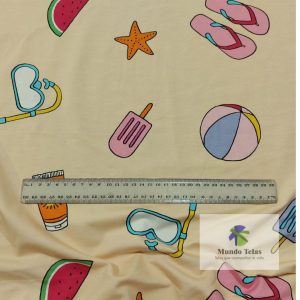 Ideal para vestimenta casual en general como blusas, pantalones, bandanas, vestidos, faldas. Ancho 1.60 MTS.