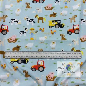 Ideal para vestimenta infantil, rebosos. También para sabanas, manualidades. 100% Algodón Ancho 1.60 MTS.