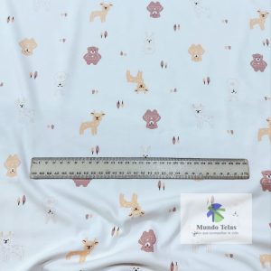 Ideal para piyamas, camisetas, ropa de bebé, baberos, bandanas. 100% Algodón. Ancho 1.90 MTS.