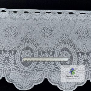 CORTINA JACQUARD 0.60 BLANCO COD:825
