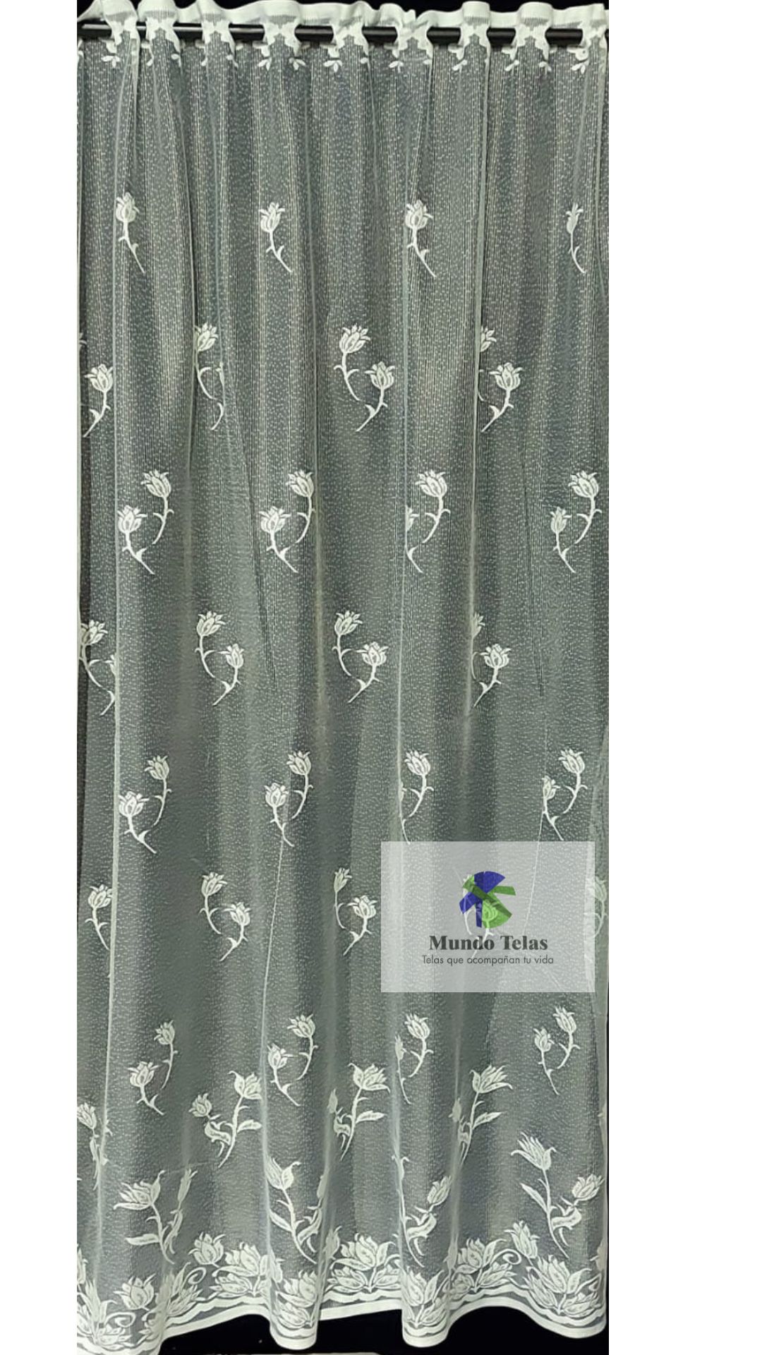 CORTINA JACQUARD 2.20 CON OJAL 2-4 MANTECA COD:2723