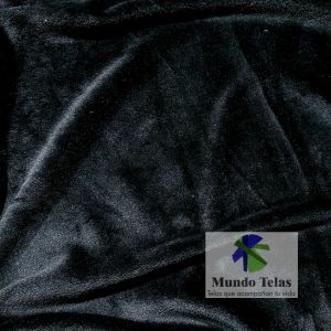 PELUCHE TERCIOPELO LISO NEGRO COD:1297