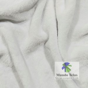PELUCHE TERCIOPELO LISO BLANCO COD:1308