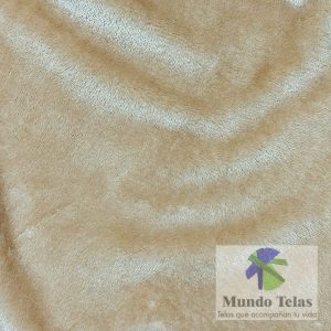 PELUCHE TERCIOPELO LISO BEIGE COD:1309