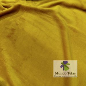 PELUCHE TERCIOPELO LISO MOSTAZA COD:3333