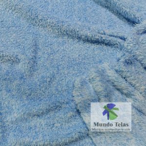 PELUCHE TERCIOPELO MELANGE CELESTE COD:6845